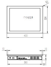 10001 17 pouces Panneau tactile industriel PC Ordinateur Windows 10 I7 8550U CPU
