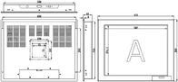 X170Z 17&quot; 800:1 Écran tactile industriel Moniteur / Écran tactile LCD industriel