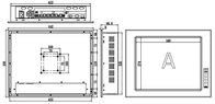 IP65 17 &quot; Moniteur d'écran tactile PC industriel 1 Fente étendue I3 I5 I7 CPU de bureau
