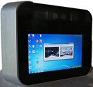 Reconnaissance faciale Moniteur à écran tactile de 5 pouces Protection IP65 alimentation en courant continu 12V