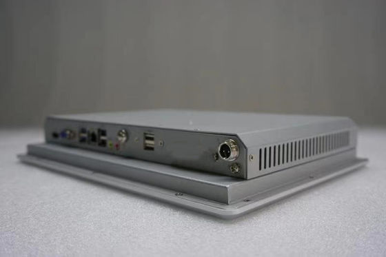 12V alimentation en courant continu Panneau tactile industriel PC 400cd/m2 Intel Atom N270 processeur