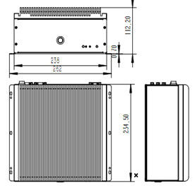 2U Embedded Industrial Computer sans ventilateur avec écran tactile PC Intel I5-6360U I3/I7