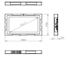 Portable 10.1&quot; Android Panneau industriel PC RK3288 Processeur 2G Mémoire 8G stockage