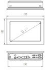 10.1&quot; Panneau industriel tactile résistif PC Module de communication Wi-Fi/Bluetooth/4G évolutif