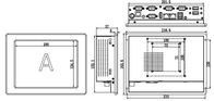 Moniteurs d'ordinateurs industriels résistifs de 8 pouces Panneau tactile PC VESA Montage