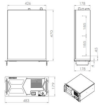 Intel B560 Rackmount industriel robuste avec stockage MSATA de 20 kg